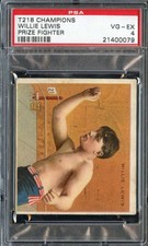 1910 T218 CHAMPIONS PRIZE FIGHTER WILLIE LEWIS PSA 4 *DS14450