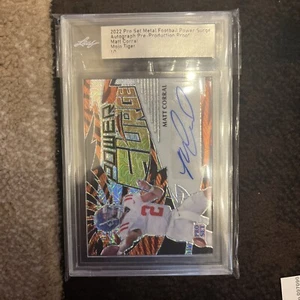 2022 Matt Corral Pro Set Football Mojo Tiger RC Auto 1/1 Rookie Signature Rare - Bild 1 von 4