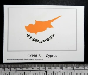Transfer Of Toboggan Flag Cyprus (127 X 63 MM) - Picture 1 of 4
