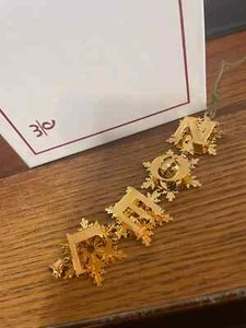 2008 Danbury Mint Annual Gold Ornament in Box - NOEL - Bild 1 von 1