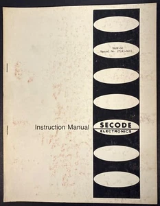 SECODE ELECTRONICS MARK-90 Steuerung Zwei-Wege FM Radio & Fernbedienung Handbuch #27143-0601 - Bild 1 von 4