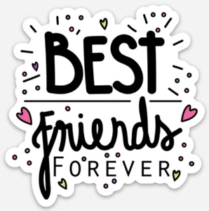 Sticker Best Friends, Besties Stickers, Vinyl Sticker, BFF Sticker 3in - Picture 1 of 2