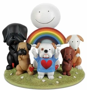 DOUG HYDE "THANK YOU" NEW COLD CAST PORCELAIN SCULPTURE - Foto 1 di 1
