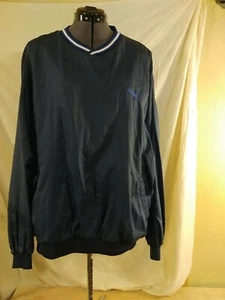 Giacca a vento uomo Spalding pullover scollo a V ricamato scritta XL VINTAGE - Foto 1 di 6