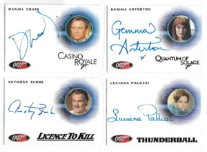 James Bond 50th Anniversary Series 2 - Autograph & Relic Card Selection NM 2012 - Picture 1 of 69