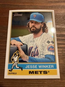 2025 Topps Heritage Baseball #468 Jesse Winker Chrome New York Mets - Picture 1 of 2