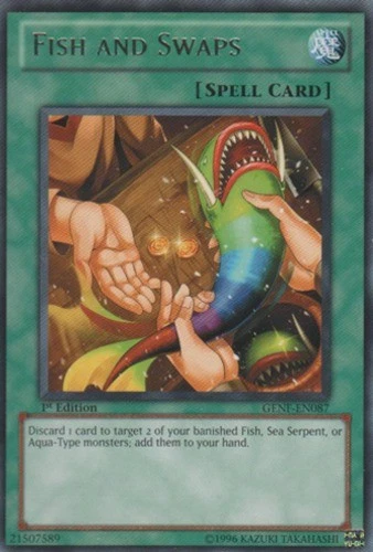 Fish and Swaps - GENF-EN087 - Rare - Unlimited Edition - Damaged - Image 1 of 1