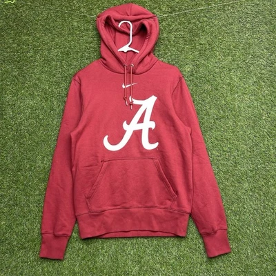 Moletom com capuz Alabama Crimson Tide masculino pequeno NCAA futebol Nike roupas esportivas - Imagem 1 de 4