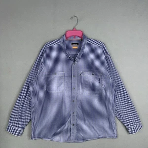 Orvis Hemd Herren 2XL Blau Weiß Gingham Kariert Active Fit Langarm Angeln - Bild 1 von 14