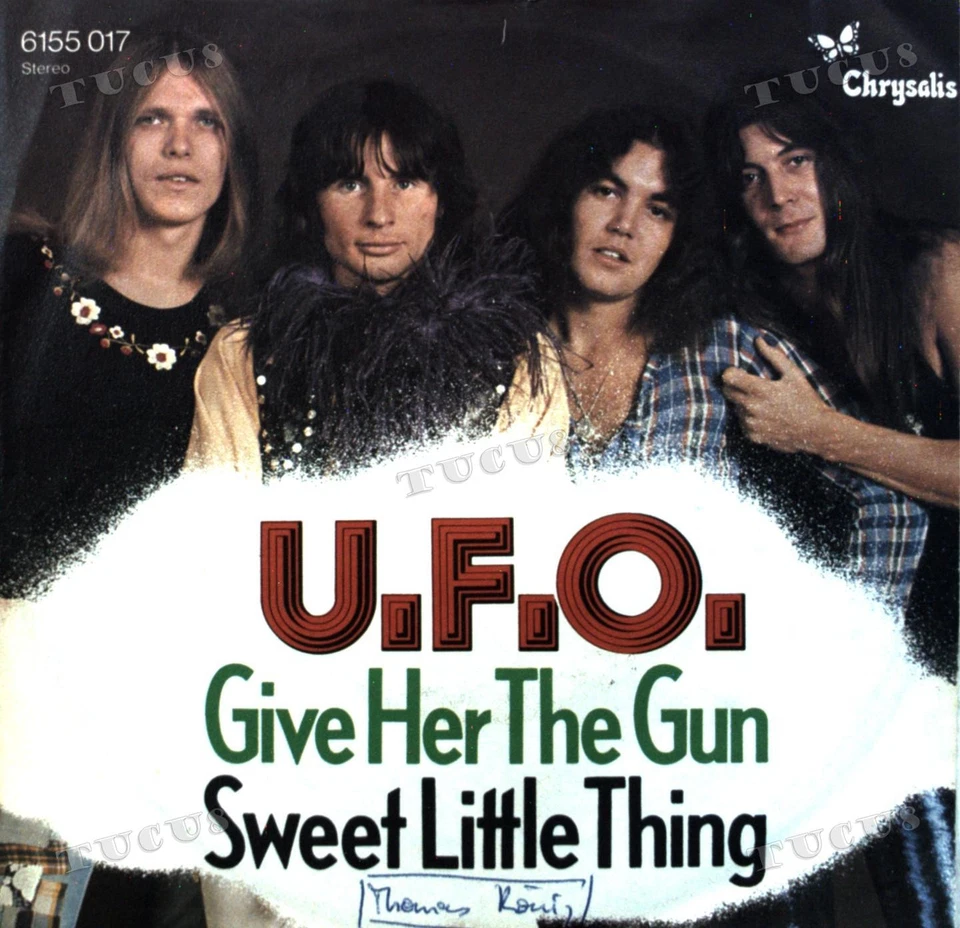 U.F.O. - Give Her The Gun 7" (VG+/VG) .* - Image 1 of 1