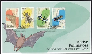 NEW ZEALAND 2024 Native Pollinators, Set of 4 on FDC - Picture 1 of 1
