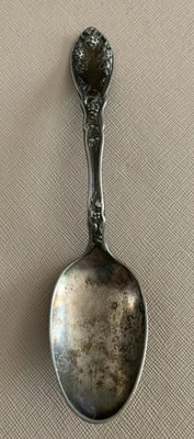 Antigua cucharadita WM Rogers A1 RRR diseño vid Foto 1 de 4