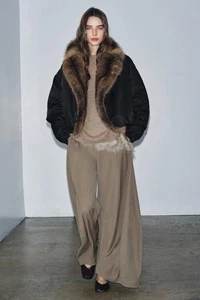 ZARA BOMBERJACKE MIT KUNSTFELLKRAGEN ZW COLLECTION - Bild 1 von 8