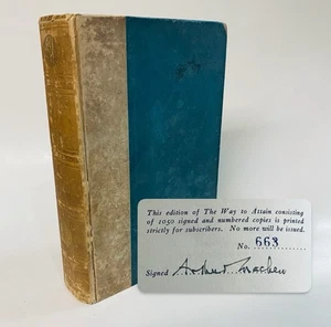 Arthur Machen, Phantastische Geschichten oder der Weg zum Erreichen • 1923 signierte Erstausgabe - Bild 1 von 10