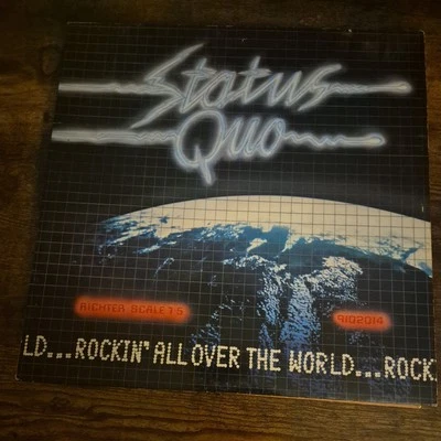 STATUS QUO - ROCKIN' ALL OVER THE WORLD - 12" VINYL LP ALBUM & INNER EX - Image 1 of 4