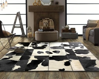 HANDMADE 100% Natural COWHIDE RUG | Patchwork Cowhide Area Rug | Real Cowhide - Image 1 of 4