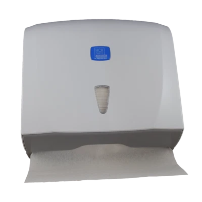 HCR HYGIENE Papierhandtuchspender für ca 300 Blatt + 4 x 250 Blatt Papierhandtücher