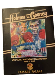 Programa de Boxeo 1982 Larry Holmes v Gerry Cooney - Campeonato Peso Pesado del CMB - Imagen 1 de 9
