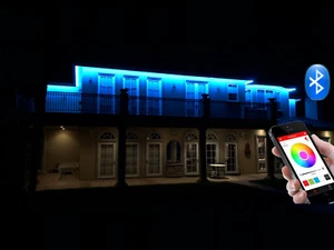 110V RGB LED Strip Light RGB+W Flexible Outdoor Holiday 35m w/ Bluetooth - Picture 1 of 8