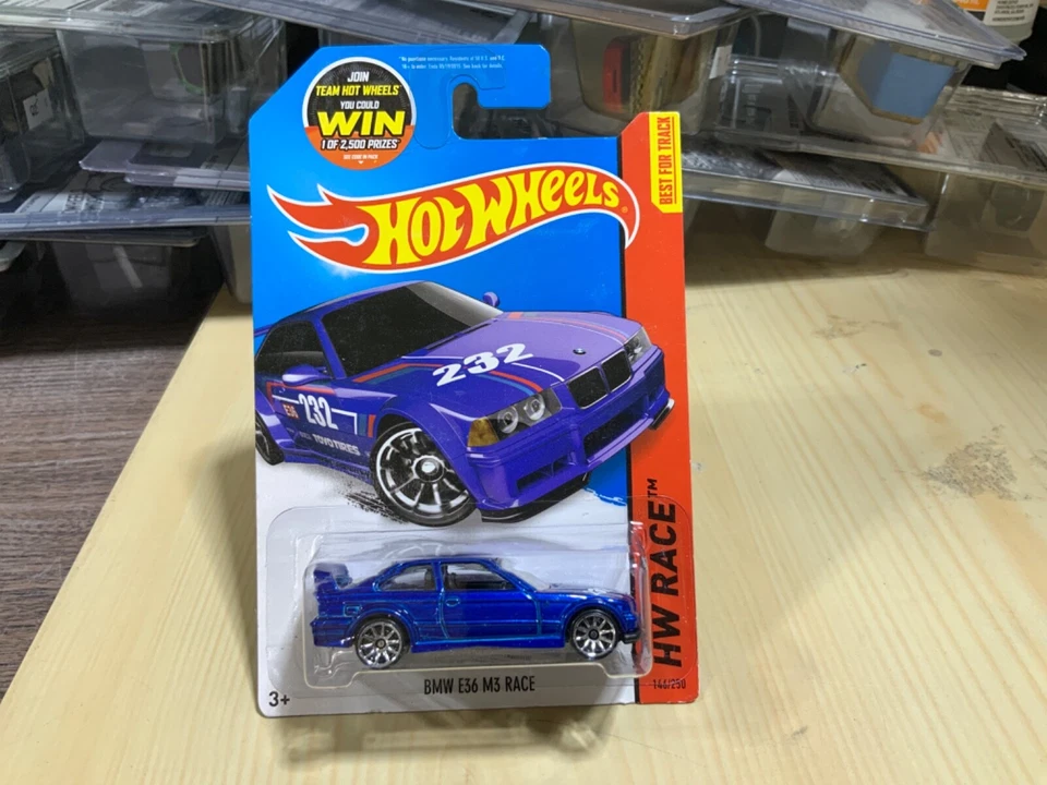 HOT WHEELS ERROR 146 BMW E36 M3 RACE AZUL FALTA TAMPO LATERAL Foto 1 de 1