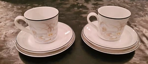 ROYAL DOULTON FRESH FLOWERS HAMPSTEAD PAIR OF TRIOS (6 PIECES) LS1053 - Picture 1 of 2