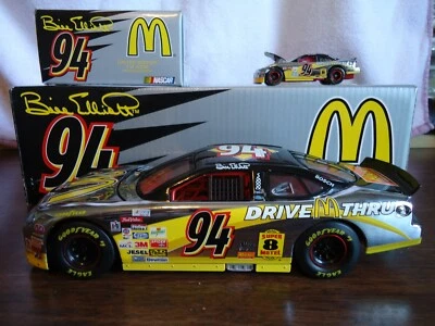 Bill Elliott #94 McDonalds 1999 Platinum 1/24 HO Car & 1/64 HO Car Diecast SET Foto 1 de 4