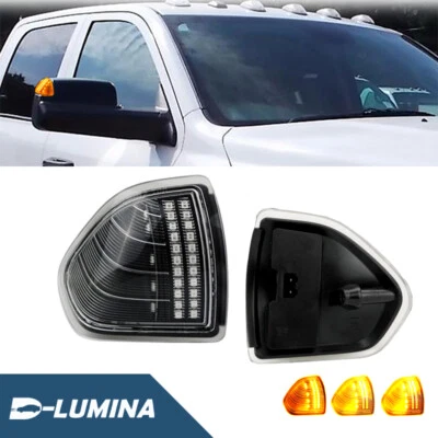 2PC LED Side Mirror Turn Signal Lamp For 2010-2018 Dodge Ram 1500 2500 3500 4500 - Image 1 of 4