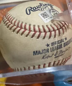 7/10/18 Juan Soto Adam Eaton gioco usato palla nazionale pirati MLB COA Rookie anno - Foto 1 di 7