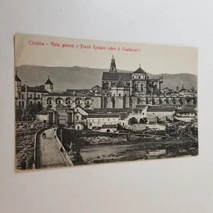 Post Card Vintage Spain Cordoba, Vista General y Romano sobre el Guadalquivir - Picture 1 of 4