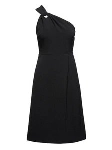 Nuevo con etiquetas Vestido Banana Republic $118 Mujer Negro Un Hombro Ajuste y Destello Talla 2, 4 - Imagen 1 de 3