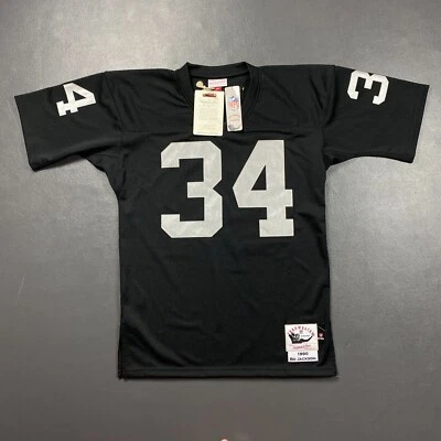 Camiseta deportiva Mitchell & Ness de los Raiders 1990 Bo Jackson 100 % auténtica talla 40 M para hombre Foto 1 de 4