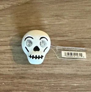 💀NWT💀 Crocs Jibbitz Dia De Los Muertos Skull Halloween Charm - Picture 1 of 4