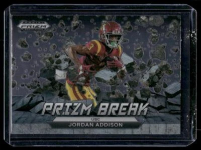 2023 Panini Prizm Draft Picks #PB-8 Jordan Addison Prizm Break - Image 1 of 2