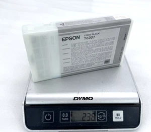 2 EPSON T6037 - 220ML JASNOCZARNY - TUSZ RYSIK PRO 7800 7880 9800 9880 używany - Zdjęcie 1 z 5