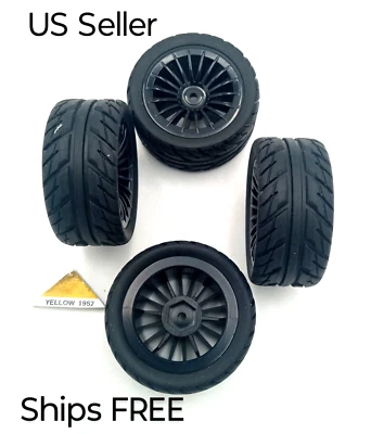 UD 1607  UDIRC RC Black Wheels & Tires 1604 005 Ships FREE From US  Seller - Image 1 of 4