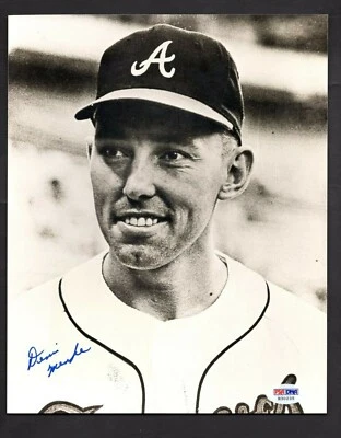 Denis Menke Signed 8 x 10 Photo PSA/DNA Atlanta Braves SHIPPING IS FREE - Image 1 of 2
