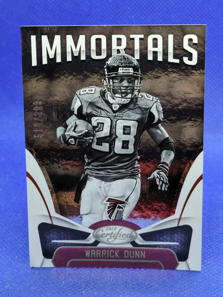 2018 Panini Certified Immortals Warrick Dunn /999 Falcons #111 - Image 1 of 1