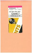 New Orleans Saints at Pittsburgh Steelers 11-29-1987 NFL ticket stub logo photo
