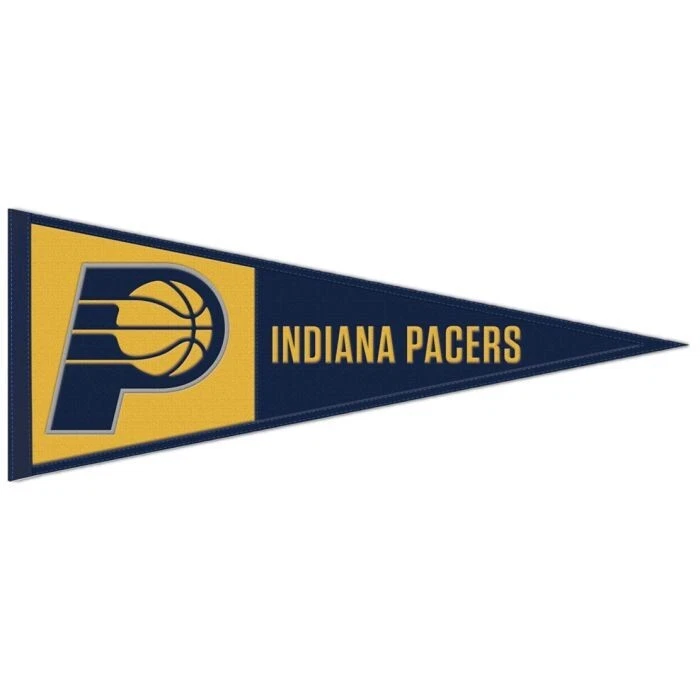 Indiana Pacers NBA Embroidered Wool 13" x 32" Pennant - Image 1 of 1