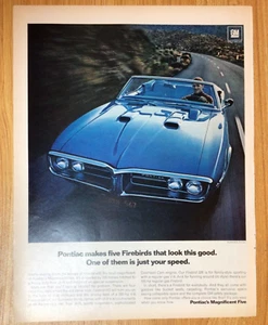 1967 Pontiac Firebird convertible lrg-mag car ad-One of them is just your speed - Picture 1 of 1