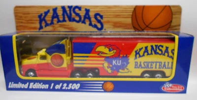 Kansas KU Jayhawks Basketball Collectible Semi Truck 1:80 scale  - Image 1 of 2