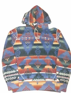 Polo Ralph Lauren Mens M Aztec Southwestern Beacon Fleece Hoodie Serape tribal - Picture 1 of 5