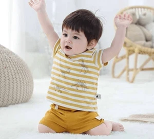 New in Package Baby Boys Cottonfairy Dinosaur 2 Piece Outfit - Sz 18 mo - Picture 1 of 3