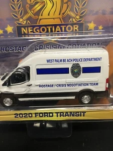 1:64 Greenlight 2020 Ford Transit WEST PALM BEACH POLICE DEPT. NEGOTIATOR - Picture 1 of 4