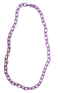 1980's Plastic Chain for Clip Bell Charms Lavendar/Lt Purple 23.5" - Picture 1 of 1