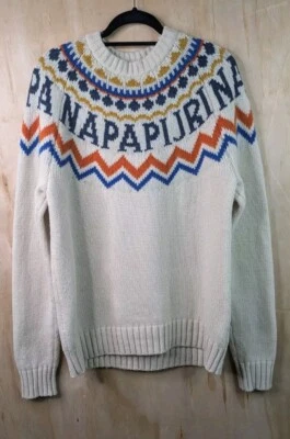 Napapijri Дюна Fair Isle джемпер свитер мужской средний свободного кроя шерстяная смесь трикотажа  - Изображение 1 из 4