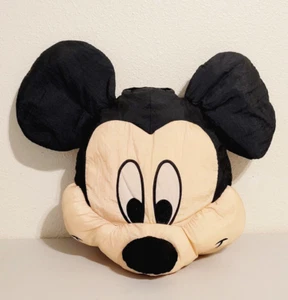 Vintage Disney Mickey's Kids MICKEY MOUSE Nylon Head Face Pillow Plush 17" - Picture 1 of 5