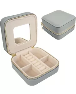 Estuche de viaje para joyas pequeño ballet zapatilla gris - Imagen 1 de 4