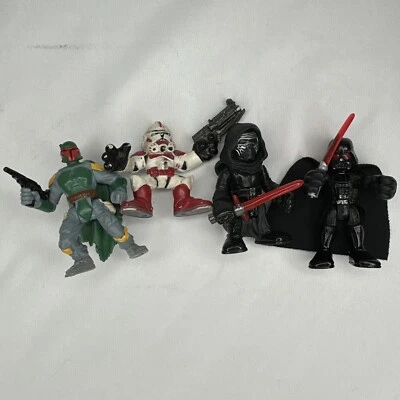 Lote de 4 figuras Playskool Hasbro Star Wars Galactic Heroes Foto 1 de 4