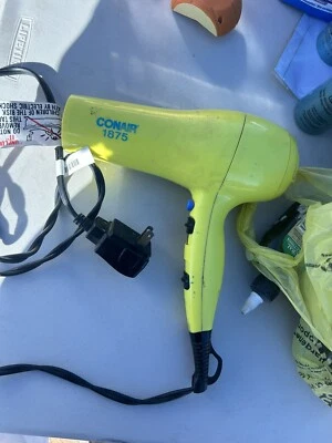 Secador de pelo retro conair 1875!! Verde neón Foto 1 de 2